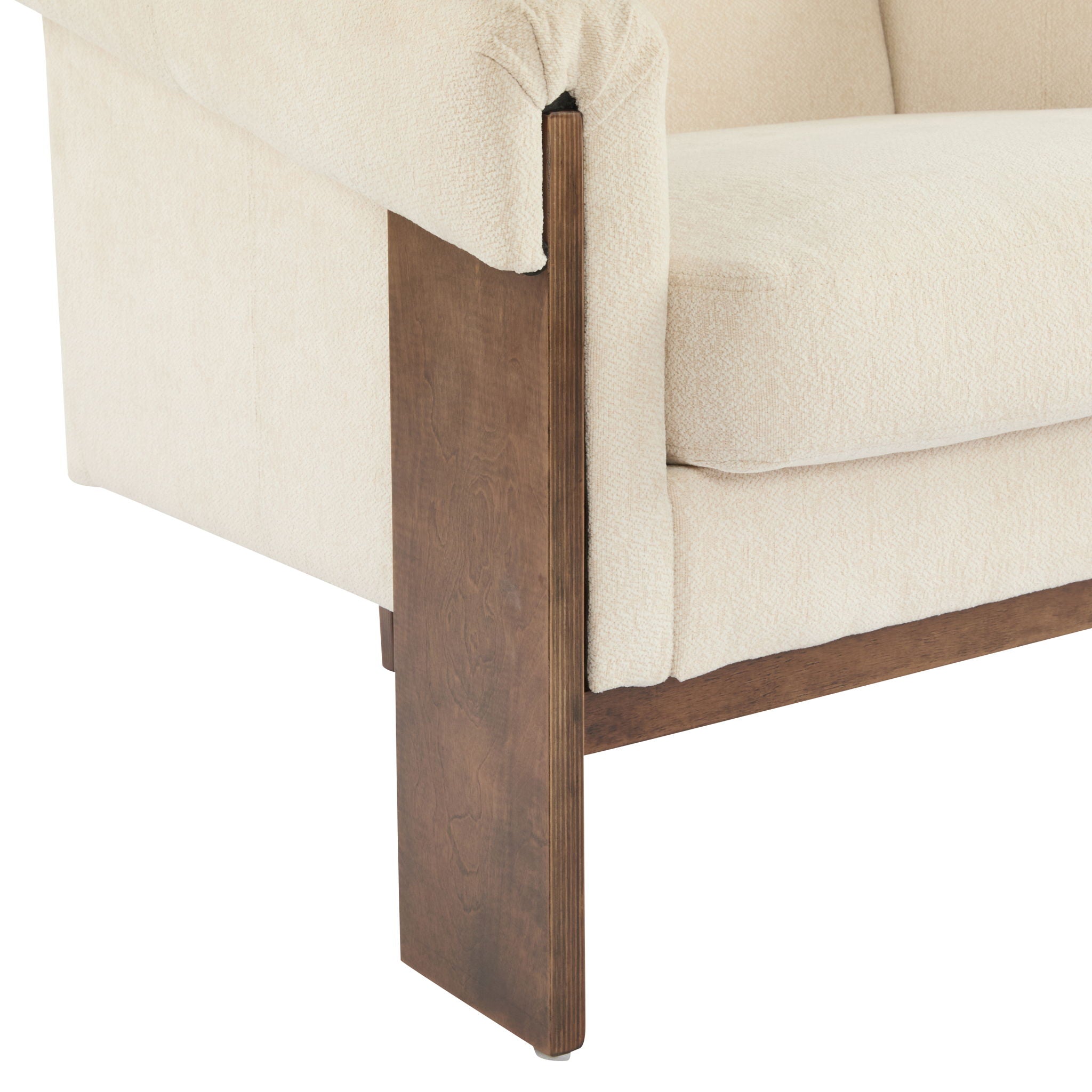 Sierra - Vintage Modern Accent Chair With Deep Cushions And Wide Armrests
