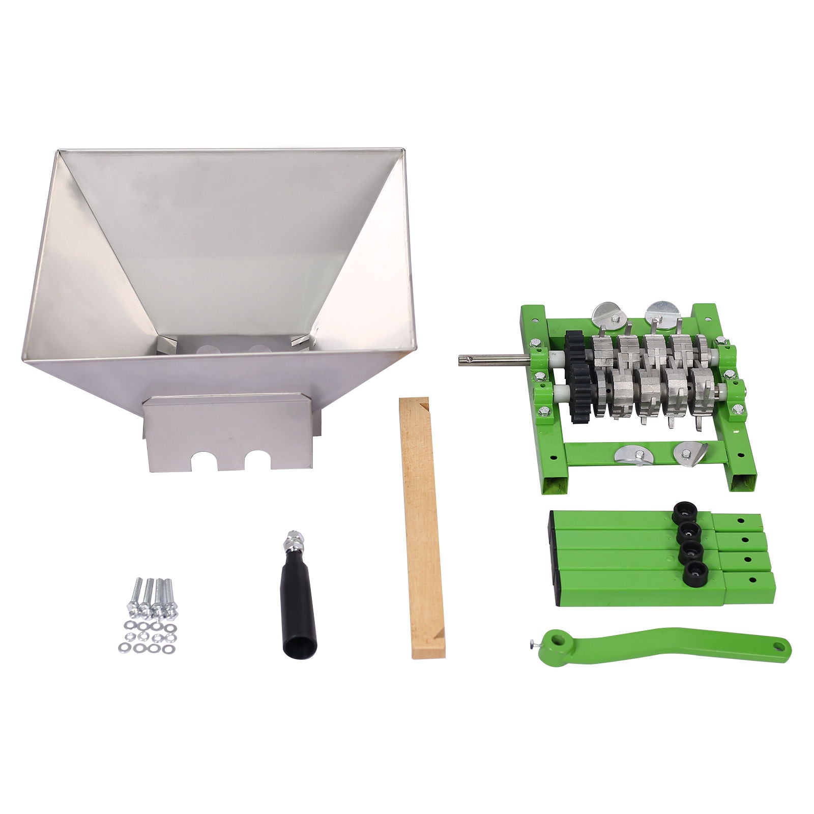 Portable 7L Manual Juicer Grinder For Hard Fruits - Green