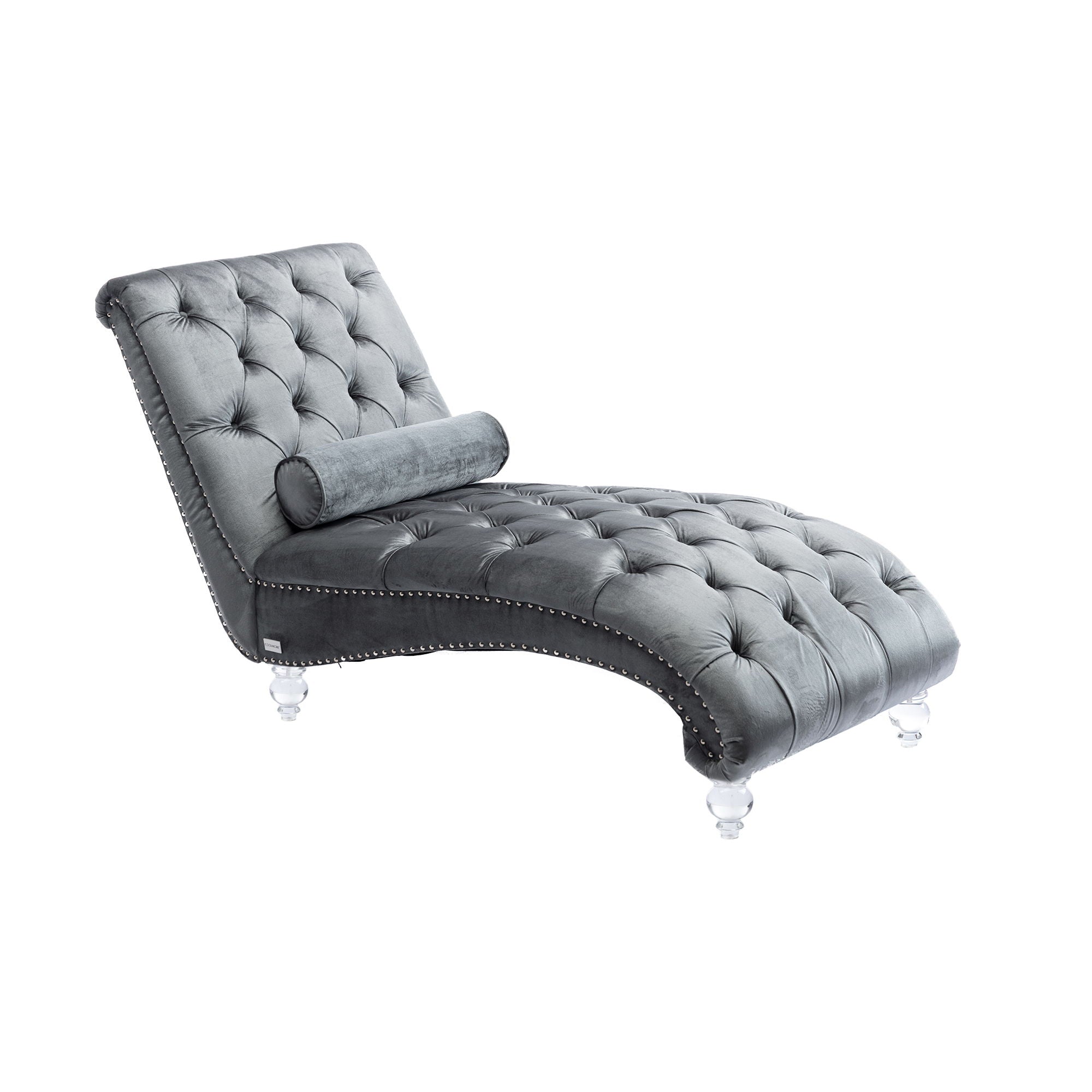 Chaise Lounge Indoor, Button Tufted Upholstered Chaise Lounge Chair With Pillow
