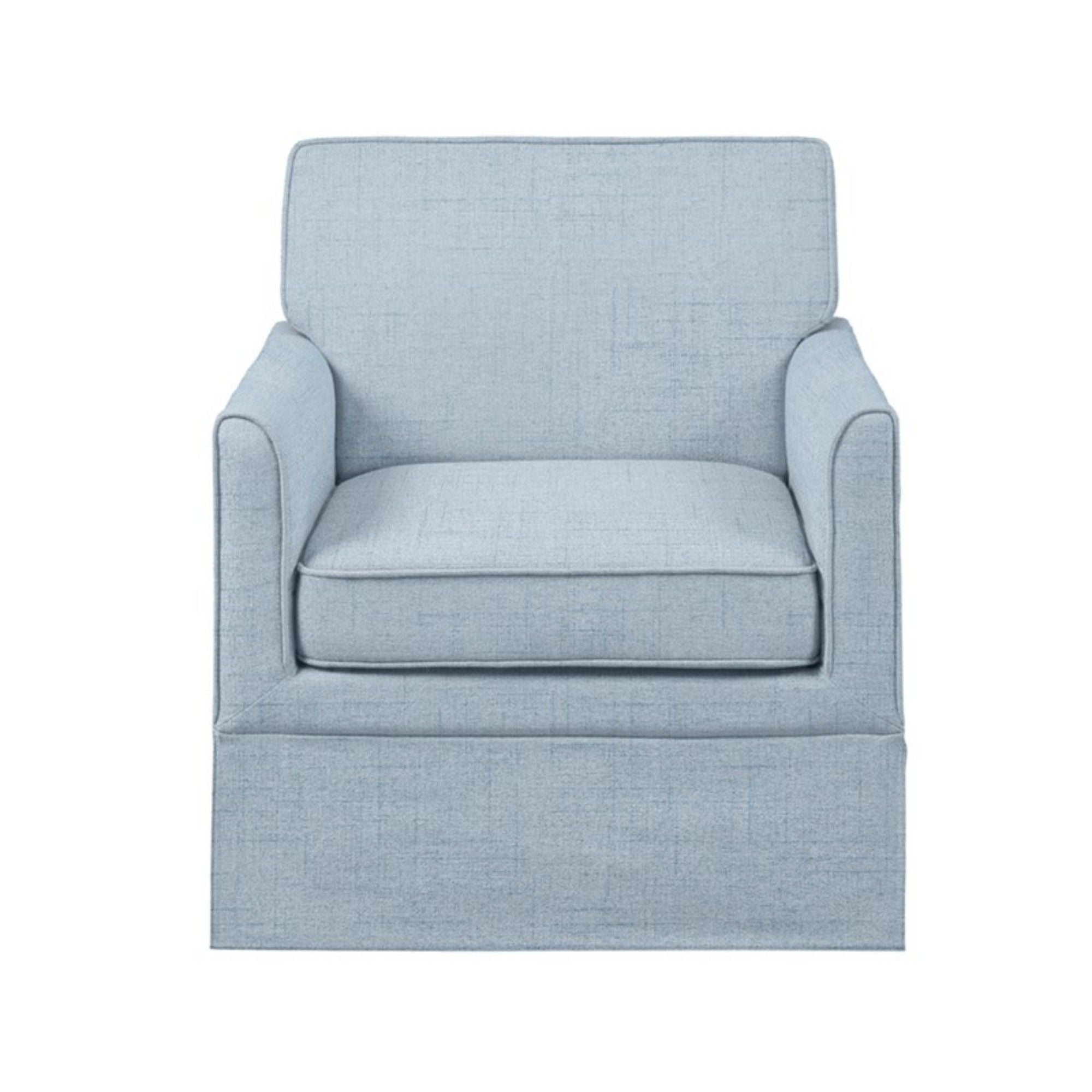 Timeless - Accent Armchair With Classic Track Arm Silhouette And Skirted Base