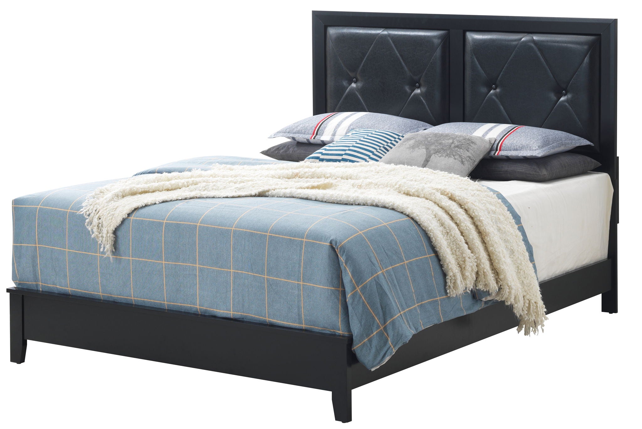Padded Headboard Bed