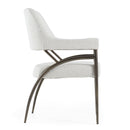 Modrest Betty - Modern Off-White Fabric + Bronze Dining Chair