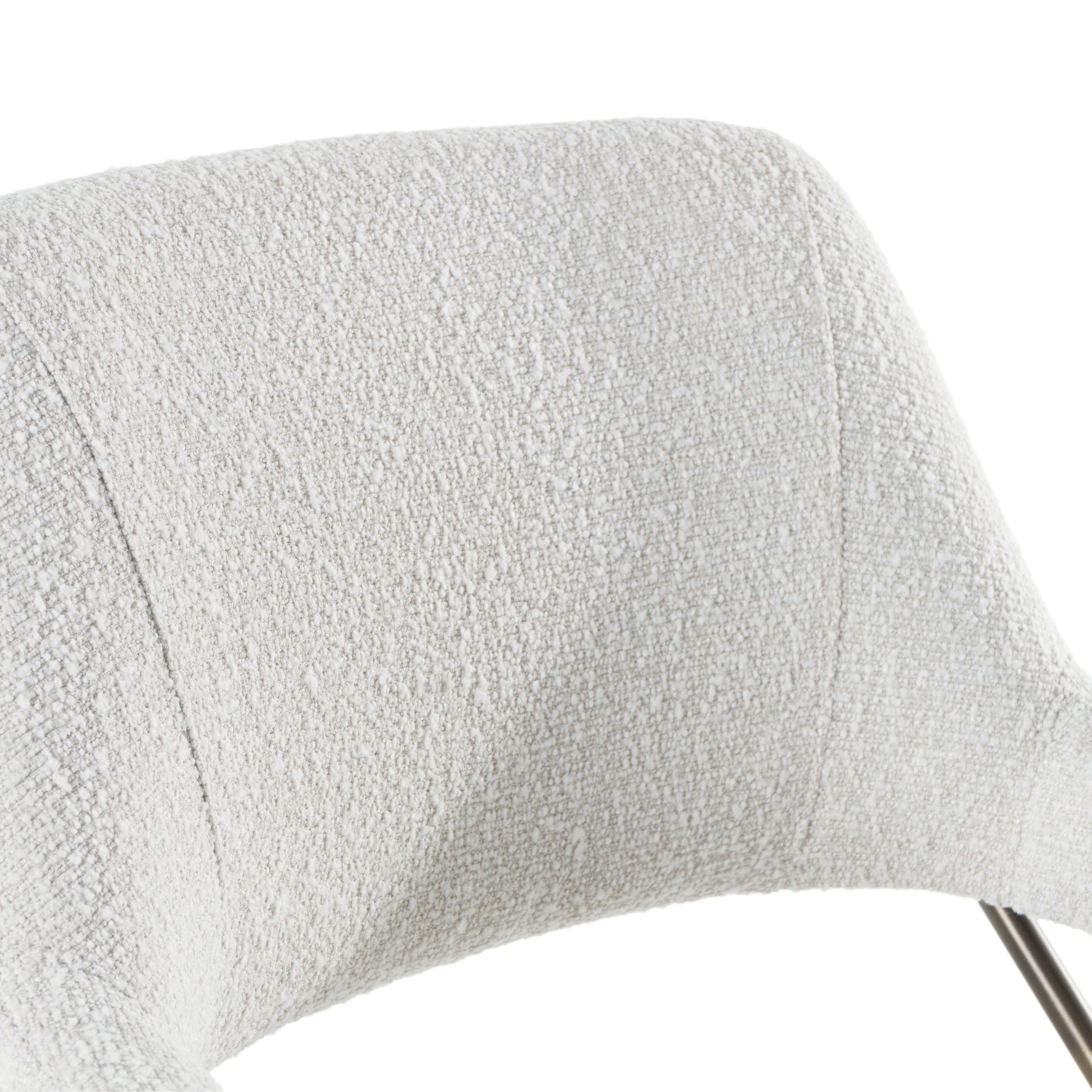 Modrest Betty - Modern Off-White Fabric + Bronze Dining Chair