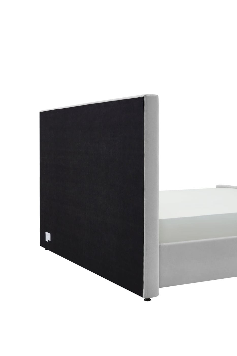 Eastern King Modrest Beverly - Modern Grey Velvet Bed