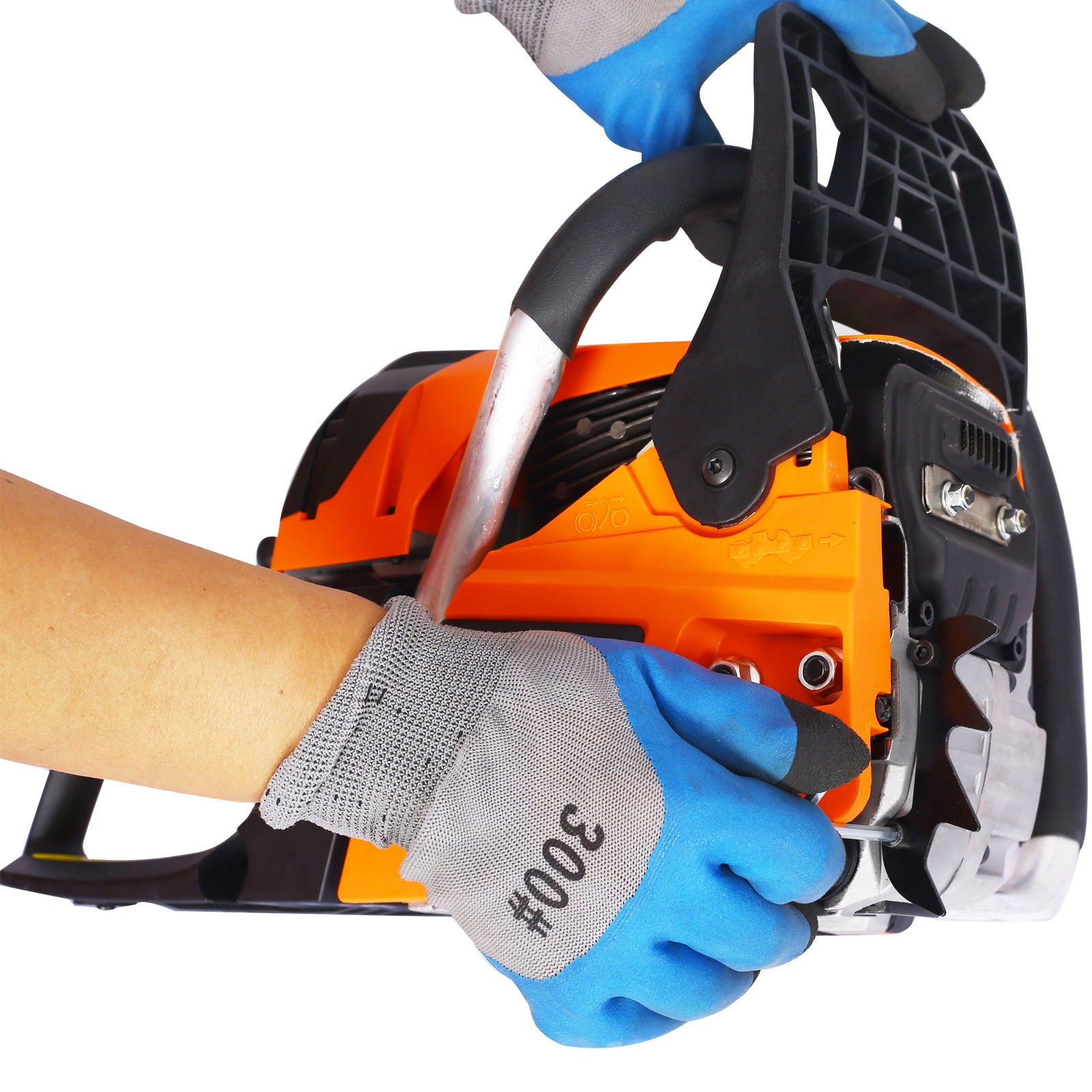 58Cc Gasoline Chainsaw 20" For Tree And Wood Cutting Epa Compliant - Orange
