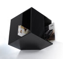 Book Modern Black Magazine Holder End Table