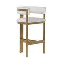 Modrest Boswell - Modern White + Matte Gold Barstool
