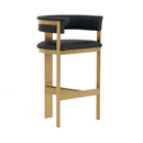 Modrest Boswell - Modern Black + Matte Gold Barstool