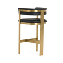 Modrest Boswell - Modern Black + Matte Gold Barstool