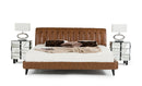 Modrest Bourbon Modern Brown Leather Bed
