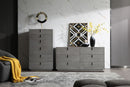 Modrest Buckley - Modern Grey Crackle Chest