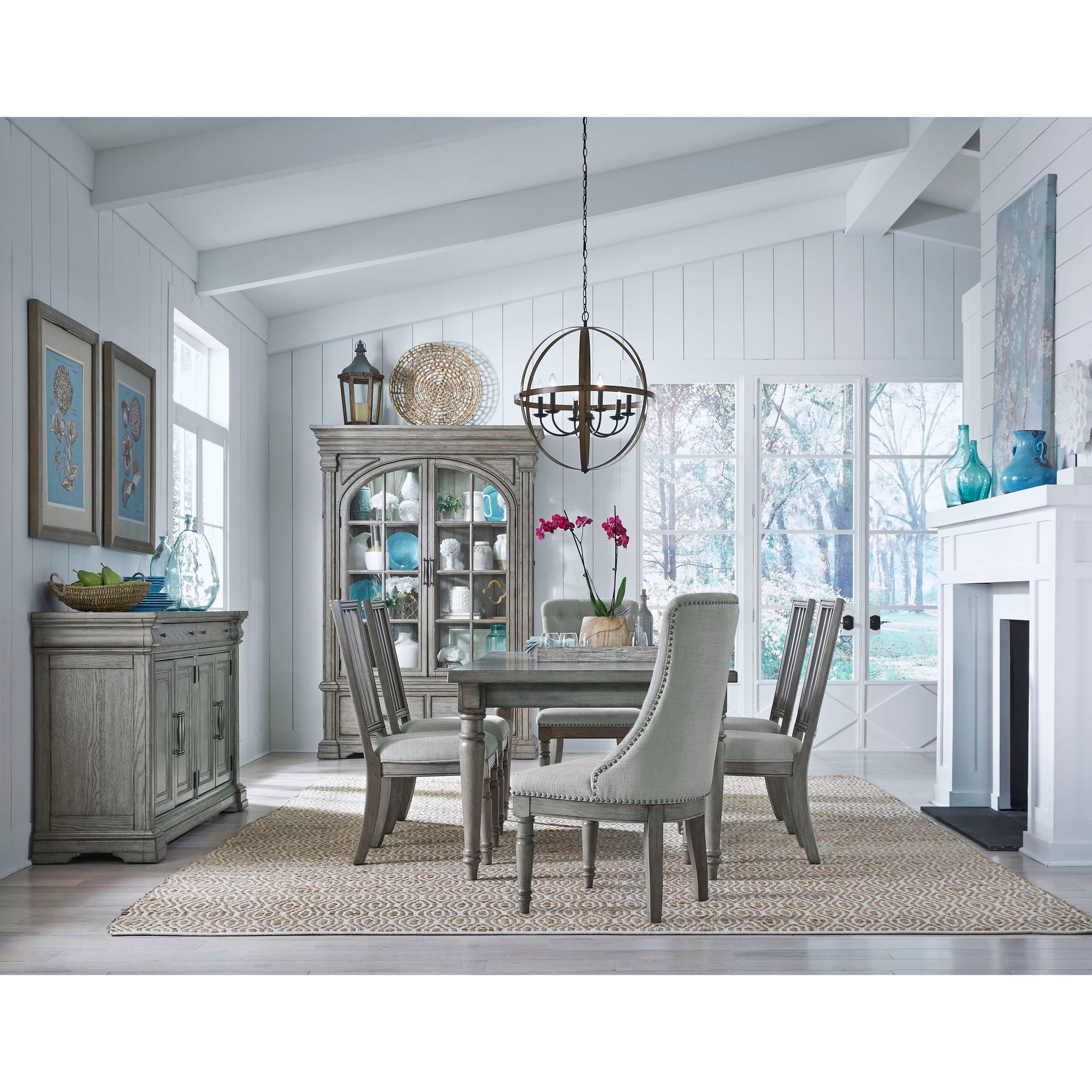 Madison Ridge - Farmhouse Leg Table - Gray