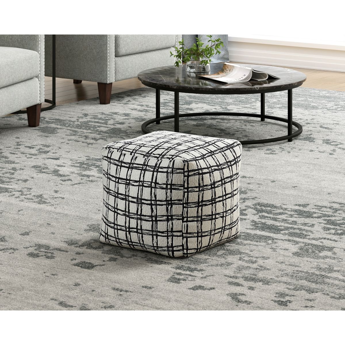 Easley - Misty Pouf - Multicolor