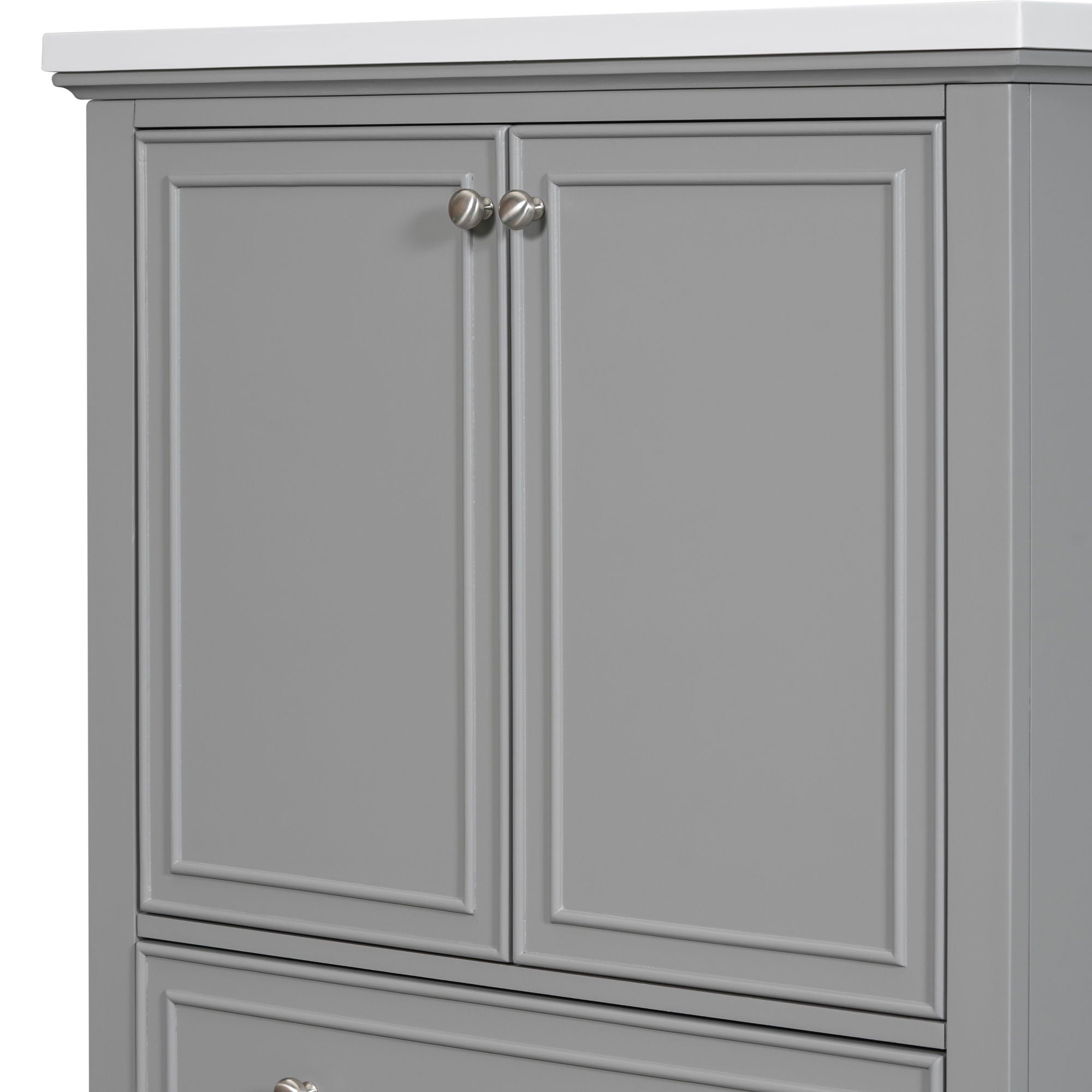 Modern Bathroom Vanity Base Only With Doors And Drawer
