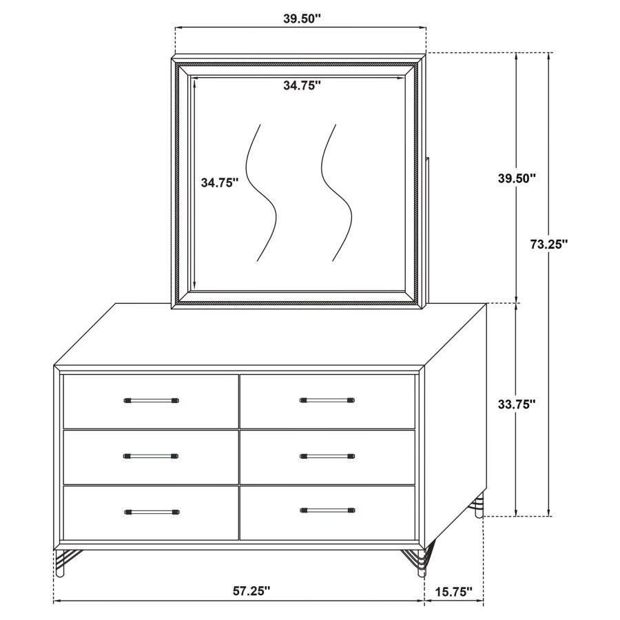Lucia - 6-Drawer Dresser