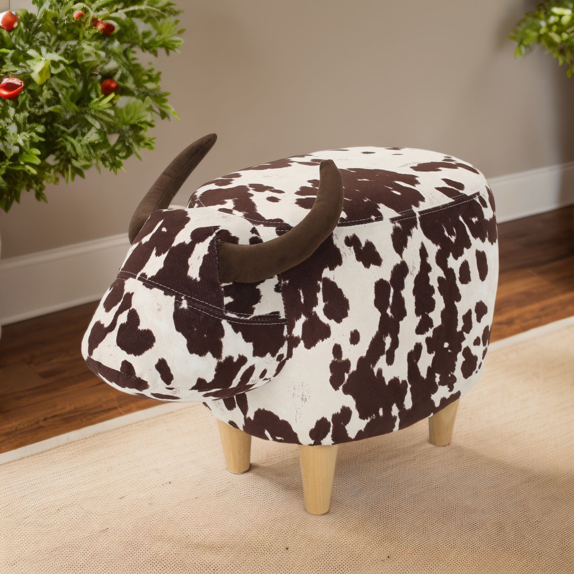 Cow Shaped Ottoman Footstool