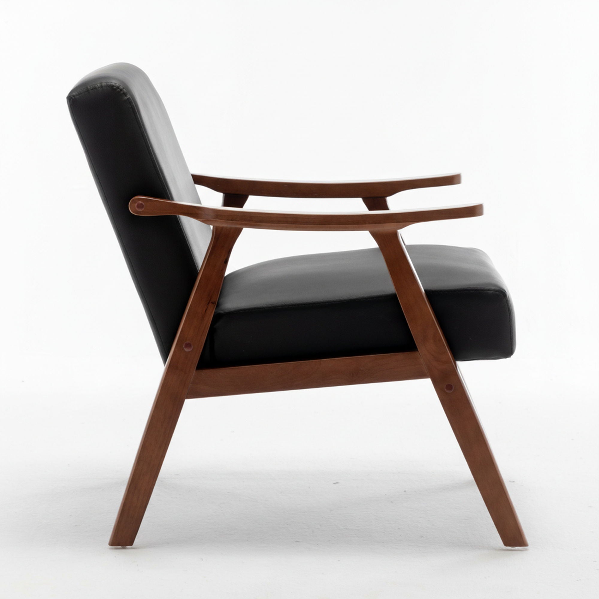 Accent Chair, Classic Mid Century Modern For Extra Seating
