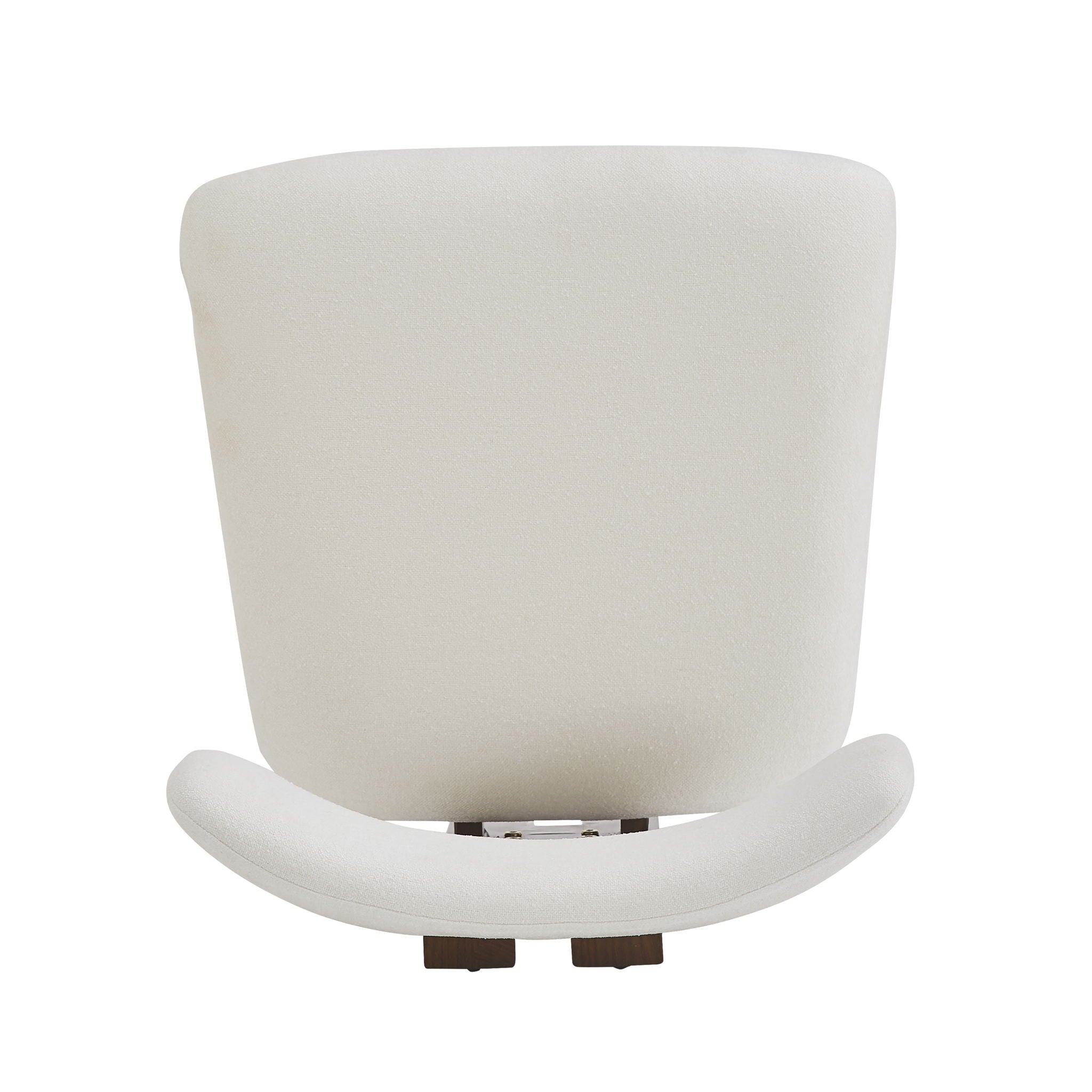 Modern Upholstered Armless Dining Chairs With Metal Legs