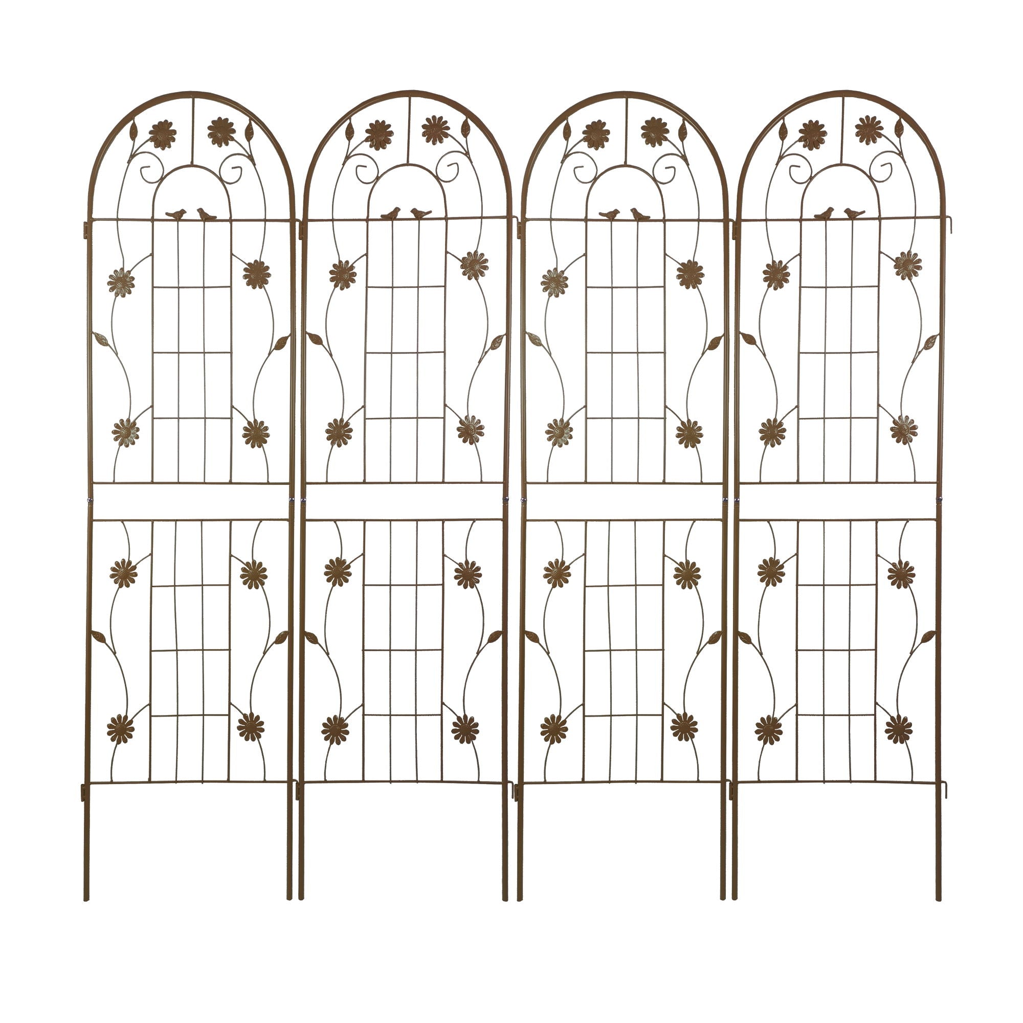 Metal Garden Trellis Rustproof Trellis For Climbing Plant Outdoor Flower Support