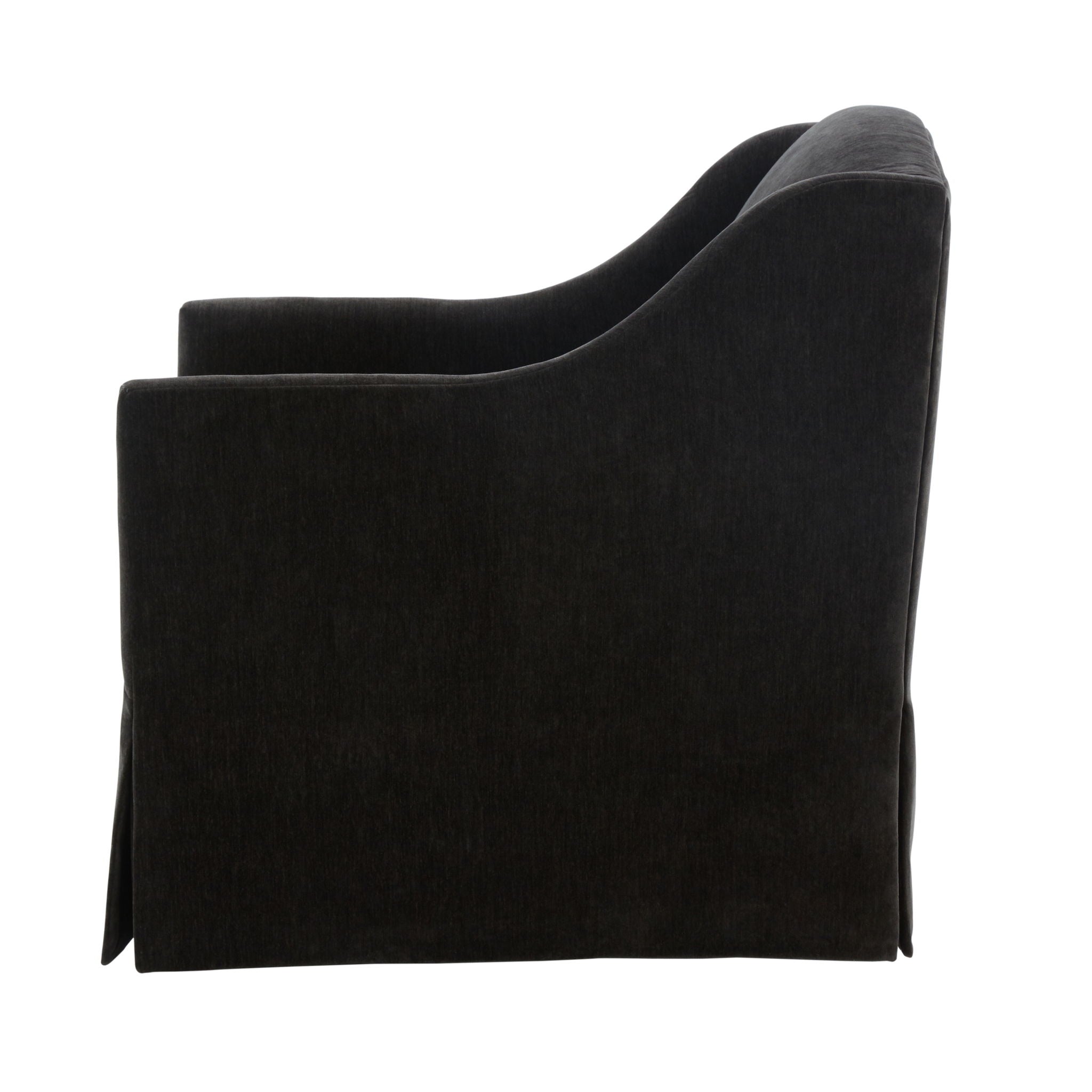 Luisa - Skirted Swivel Accent Chair