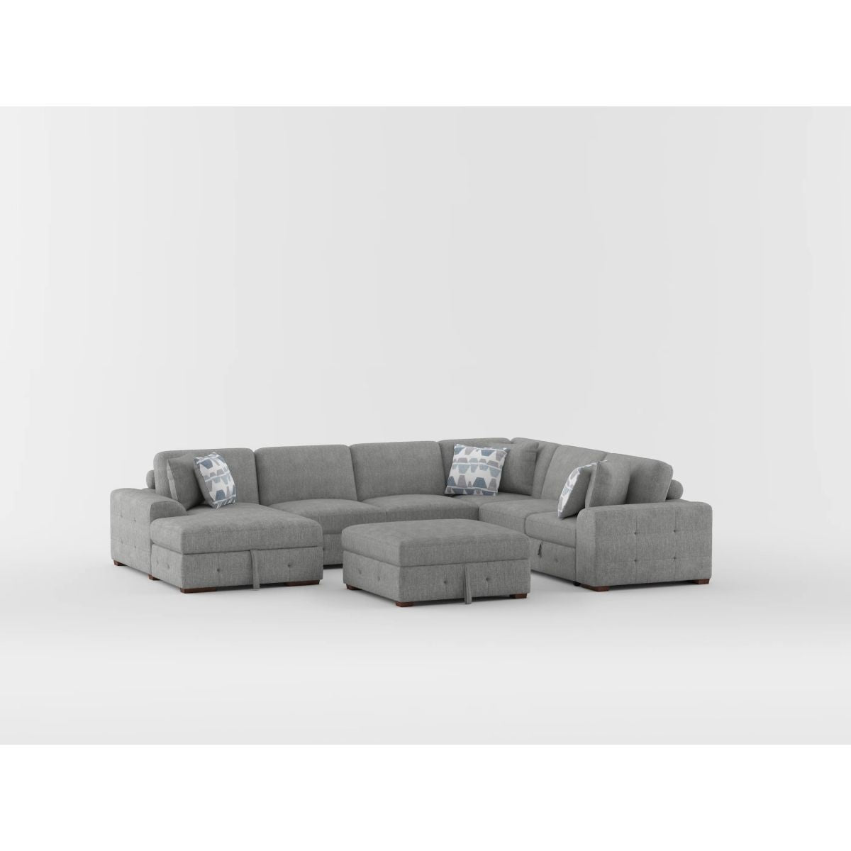 Raife - Storage Ottoman - Taupe