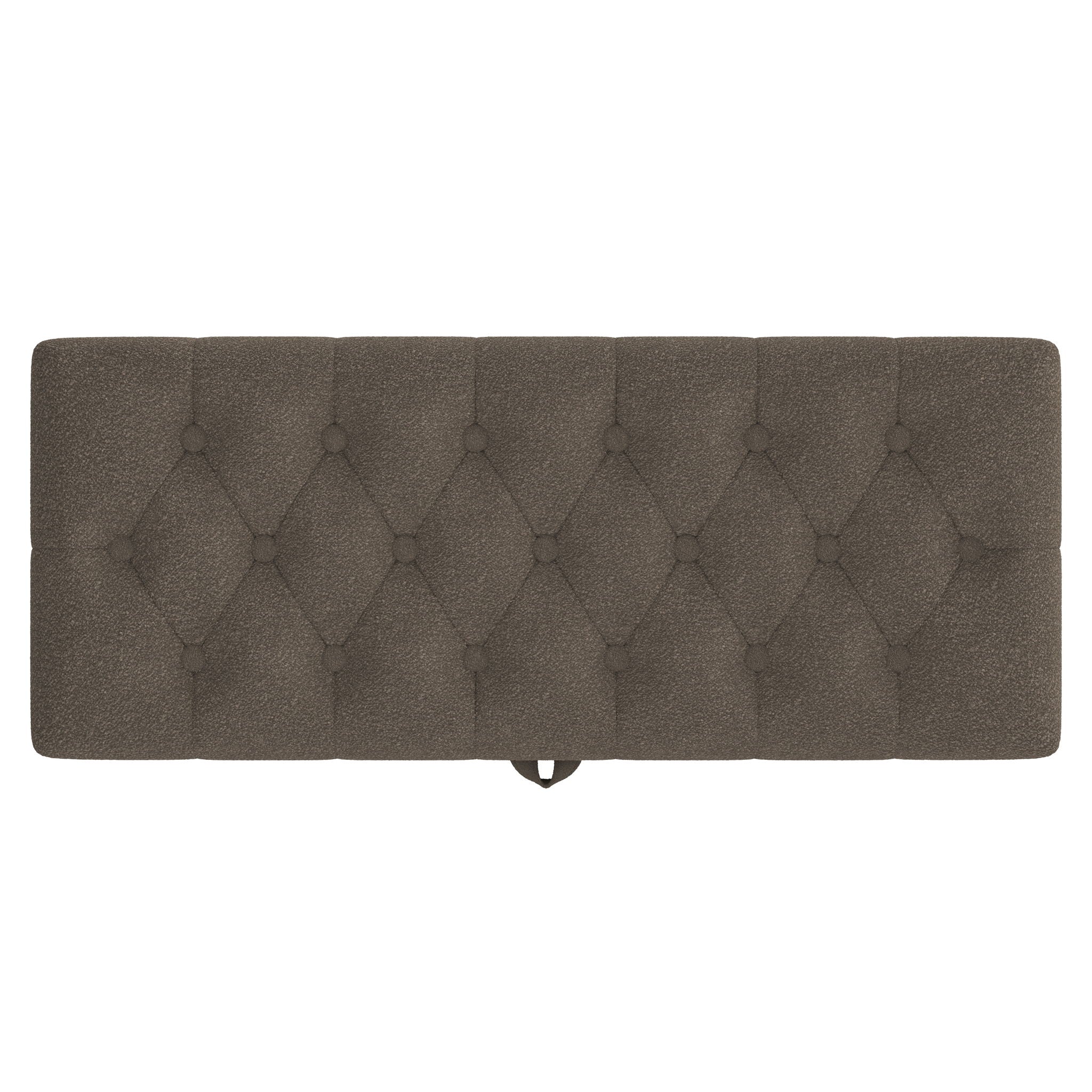 Modern Tufted Storage Ottoman Bench With Metal Legs