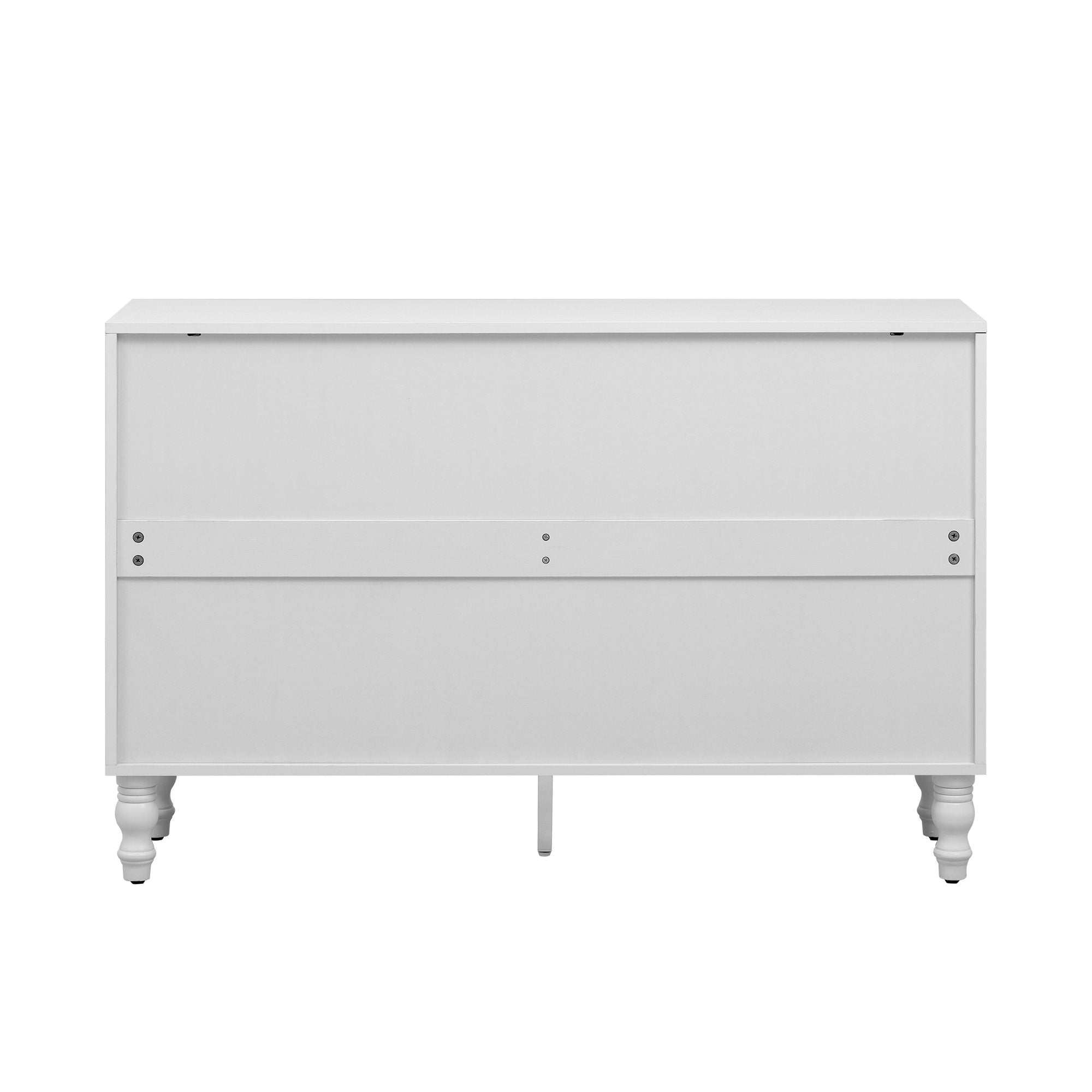 Modern TV Stand With 2 Spacious Storage Space And Anti-Tip Device