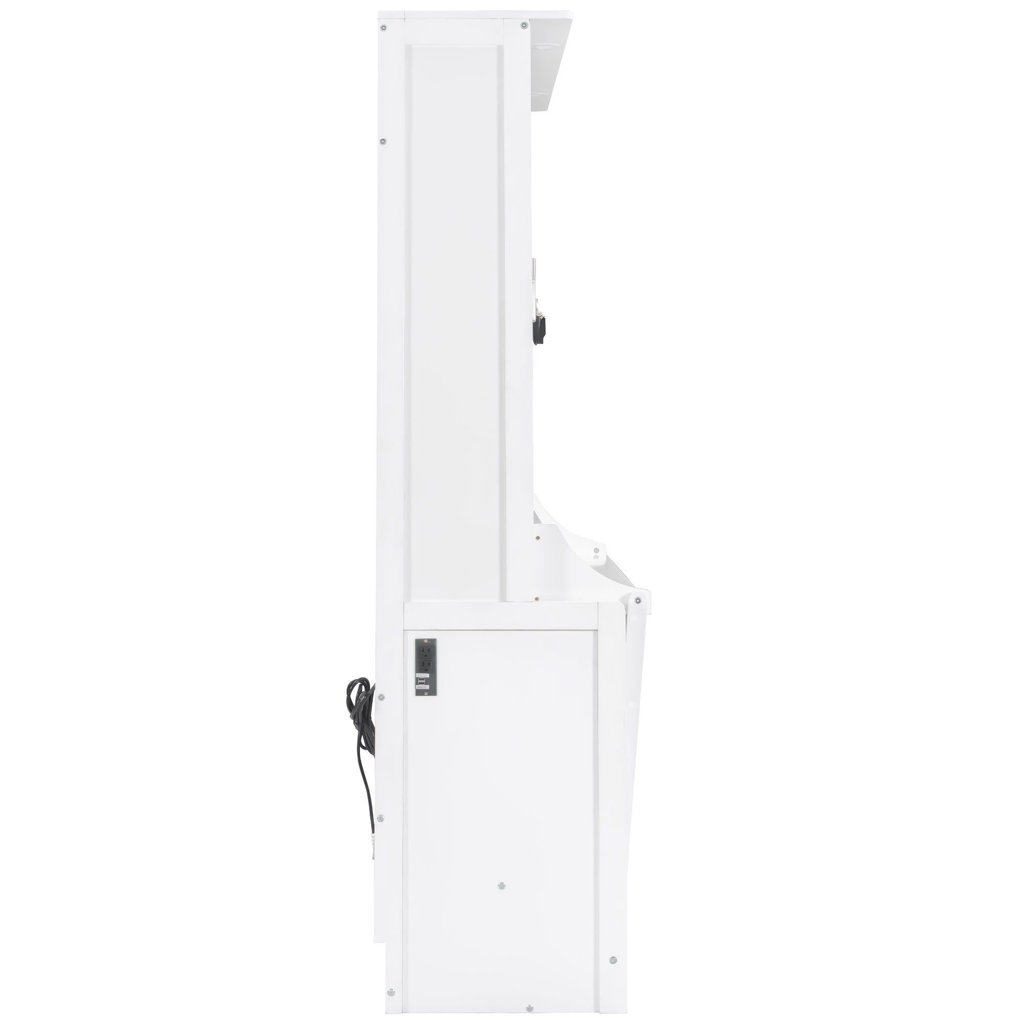 Murphy Bed With Desk, LED Lights And USB Charging Station