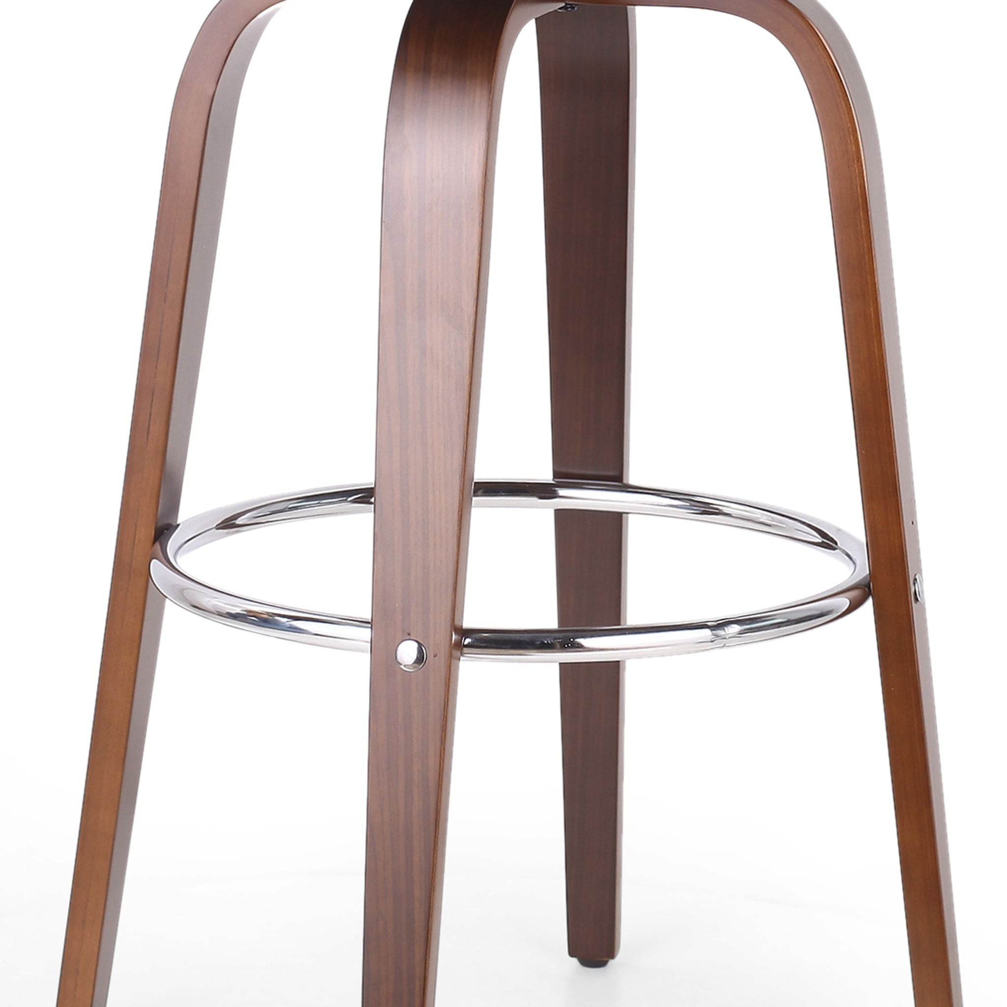 Lumos - Mid Century Modern Upholstered Swivel Barstool