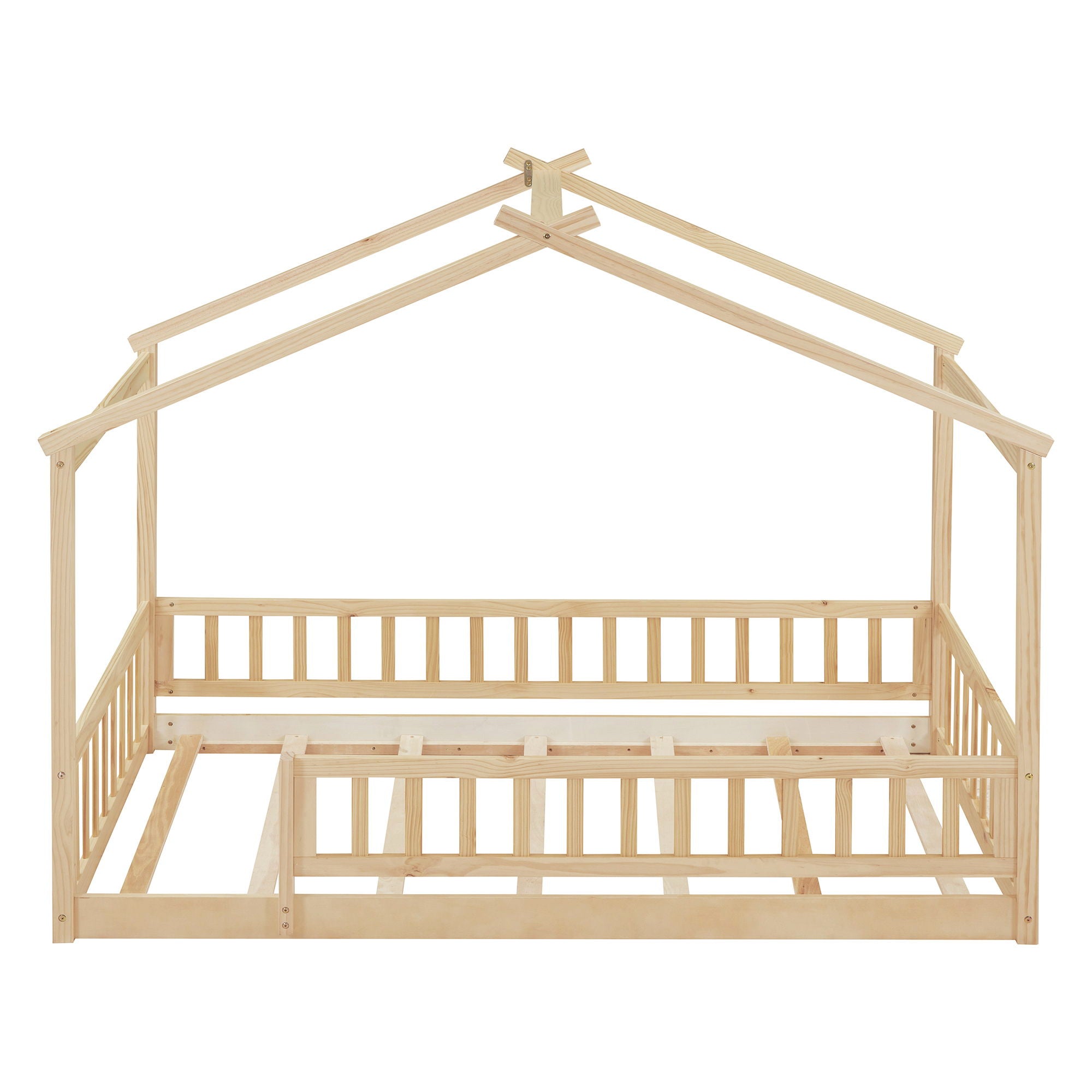 Bed House Bed Frame With Fence