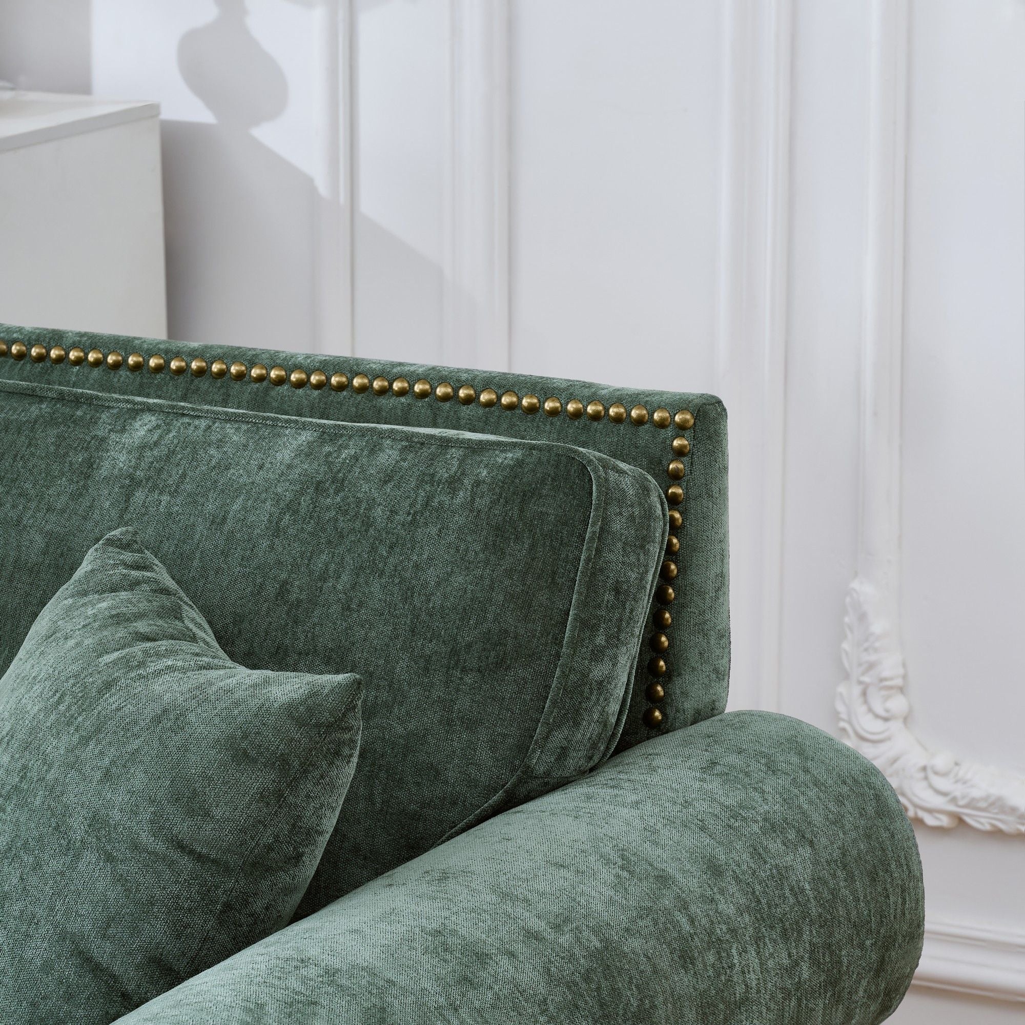 Modern 3 And 2 Seater Sofa With Rolled Arms, Tufted Upholstered Couch