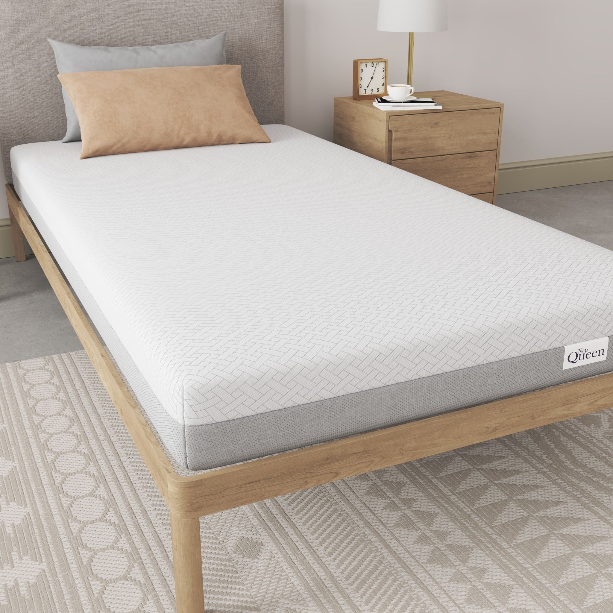 6" Memory Foam Mattress With Responsive Support And Breathable Cover