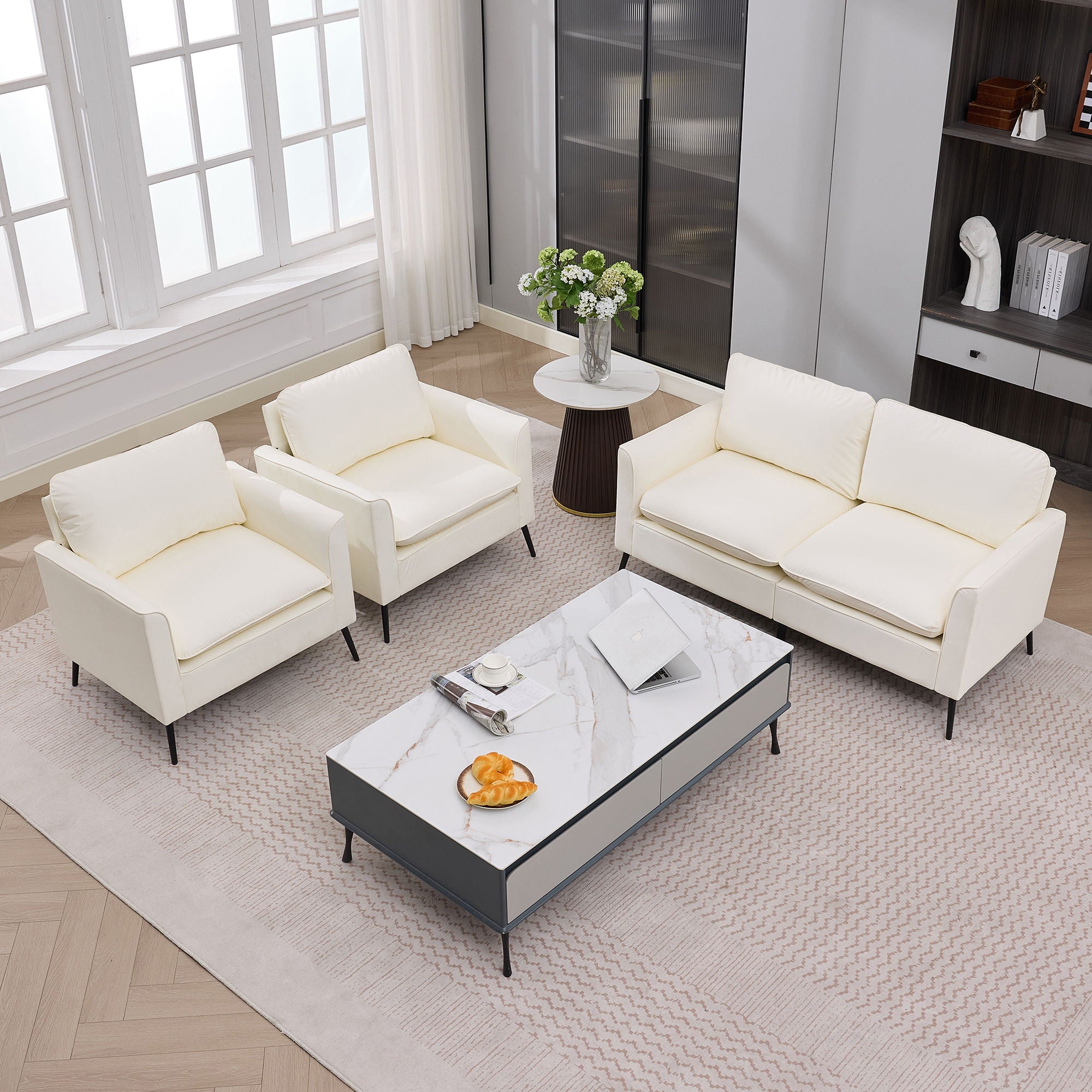 Upholstered Sofa Loveseat For Living Room