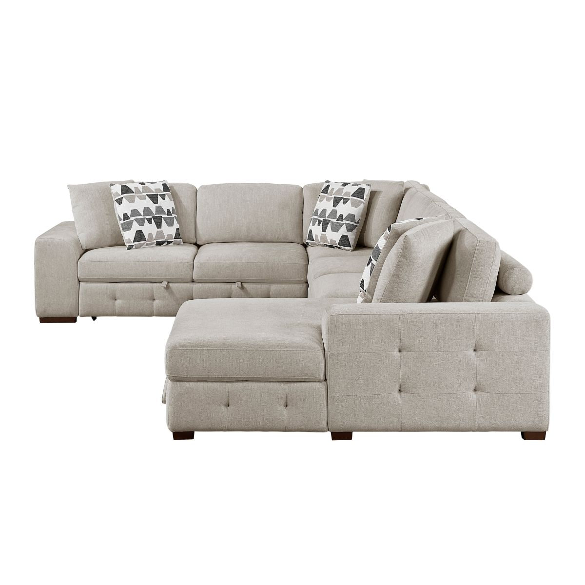 Raife - Sectional With Ottoman