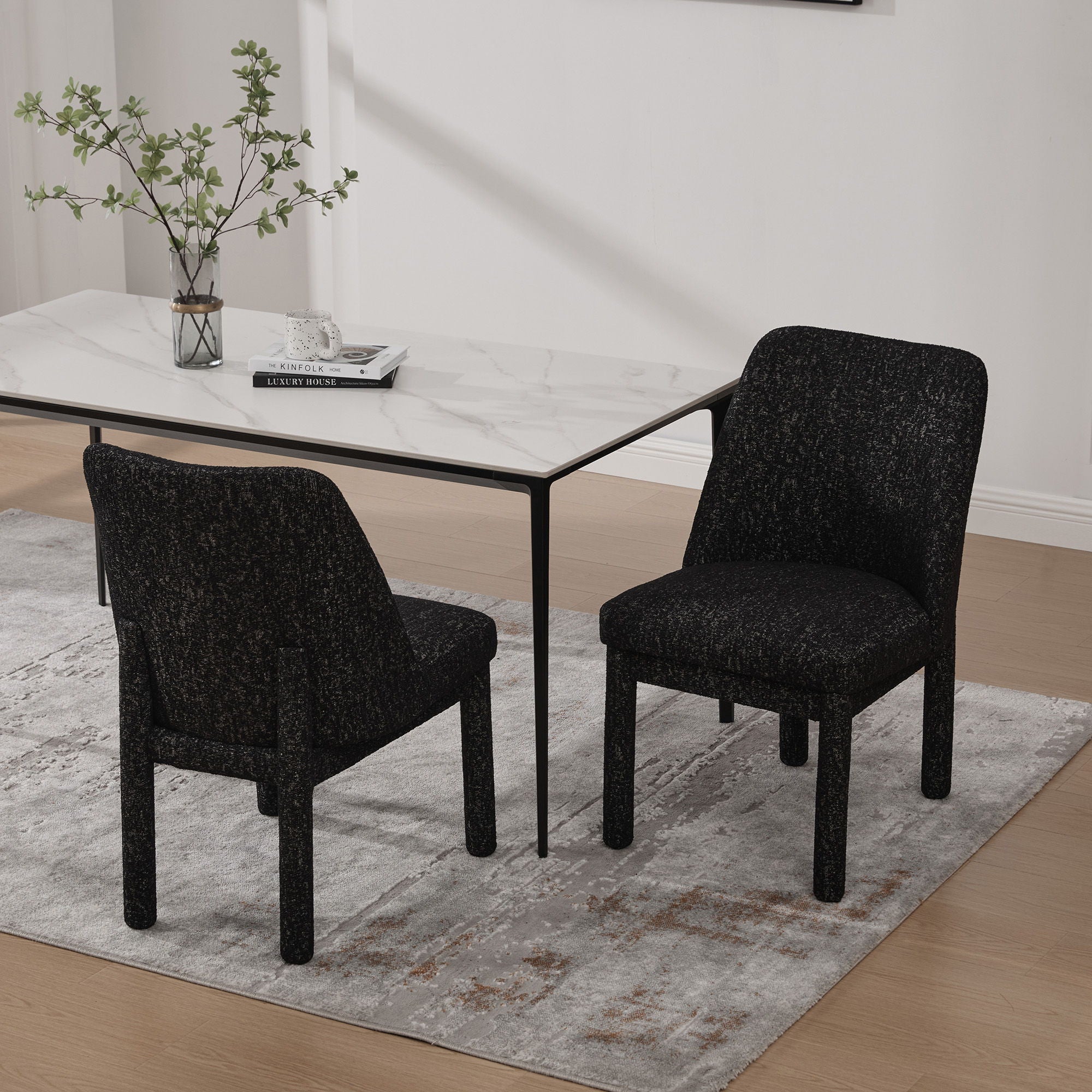 Wide Minimalist Dining Chair