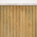 Modrest - Cambridge White Marble & Mango Round End Table