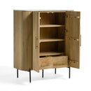 Modrest - Cambridge White Marble & Mango Tall Buffet