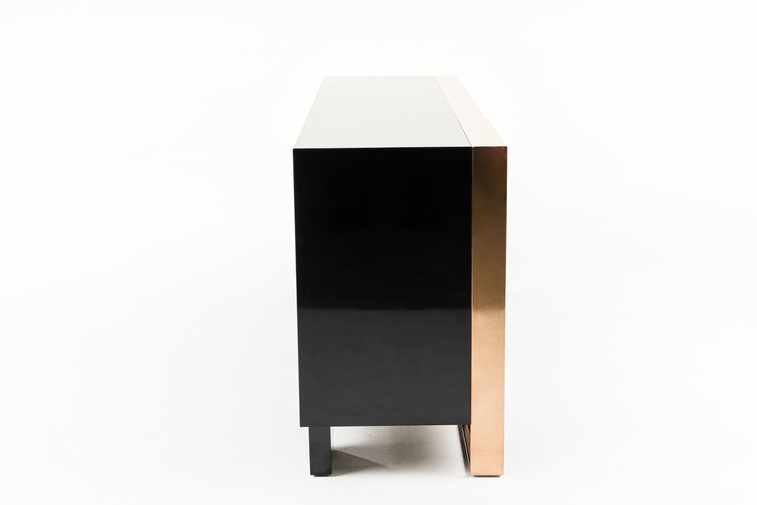 Nova Domus Cartier Modern Black & Rosegold Buffet