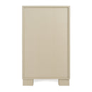 Nova Domus Cartier - Modern Beige Shagreen and Brushed Brass Chest