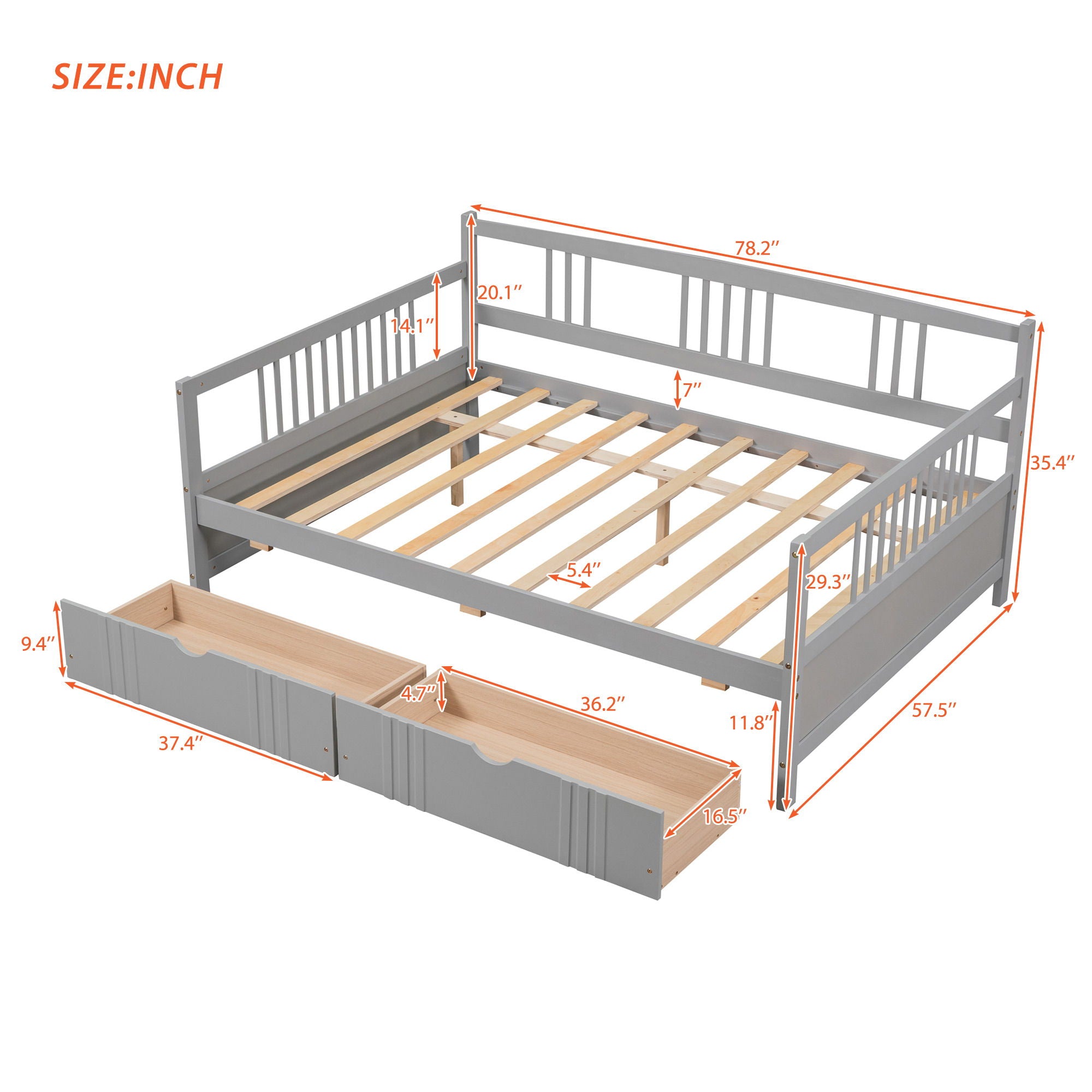 Multifunctional Elegant Modern Daybed