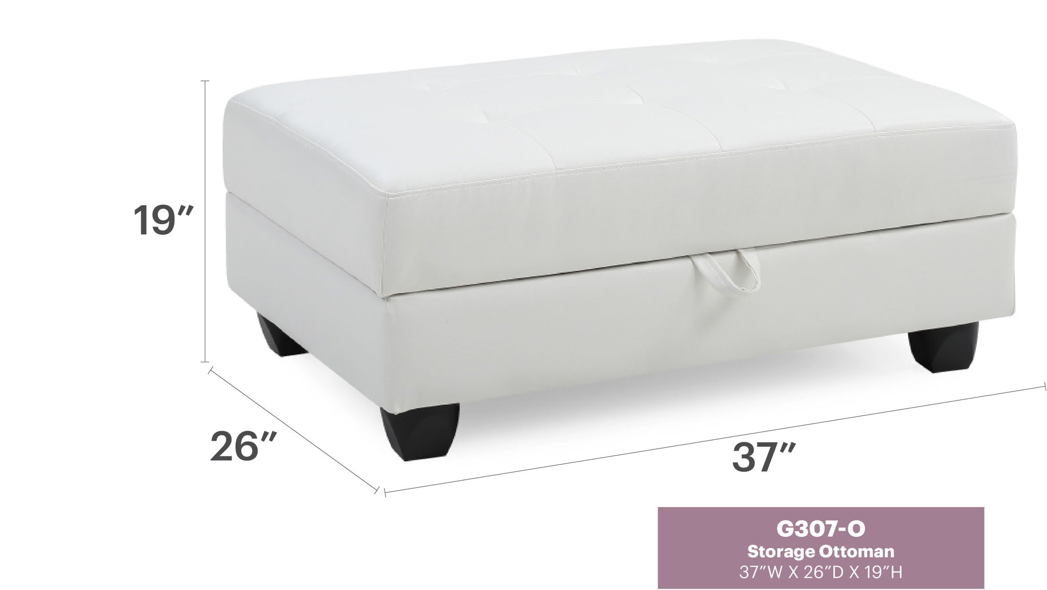 Stylish Storage Contemporary Ottoman