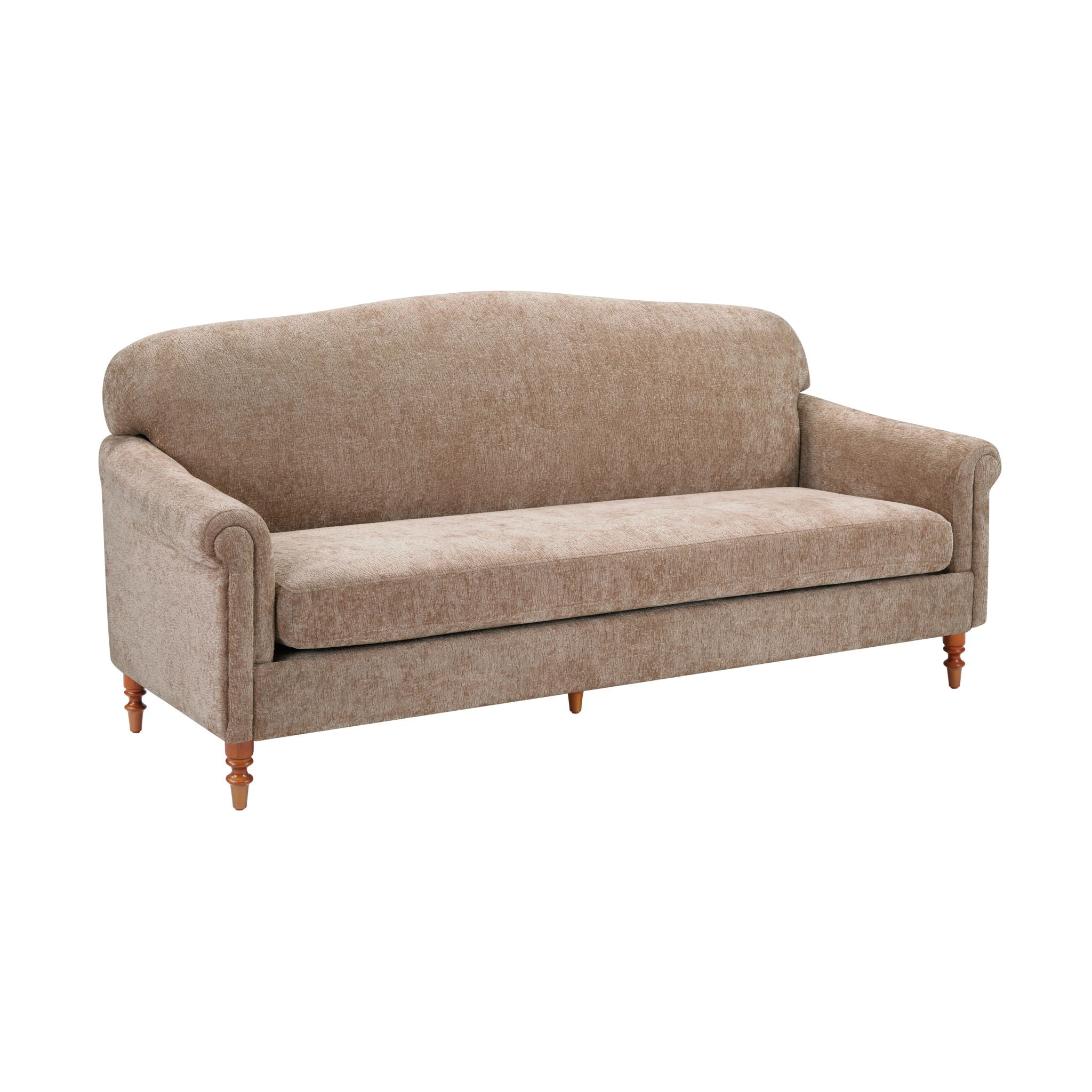 Loveseat Sofa, 2 Seater Couch With Rolled Arms