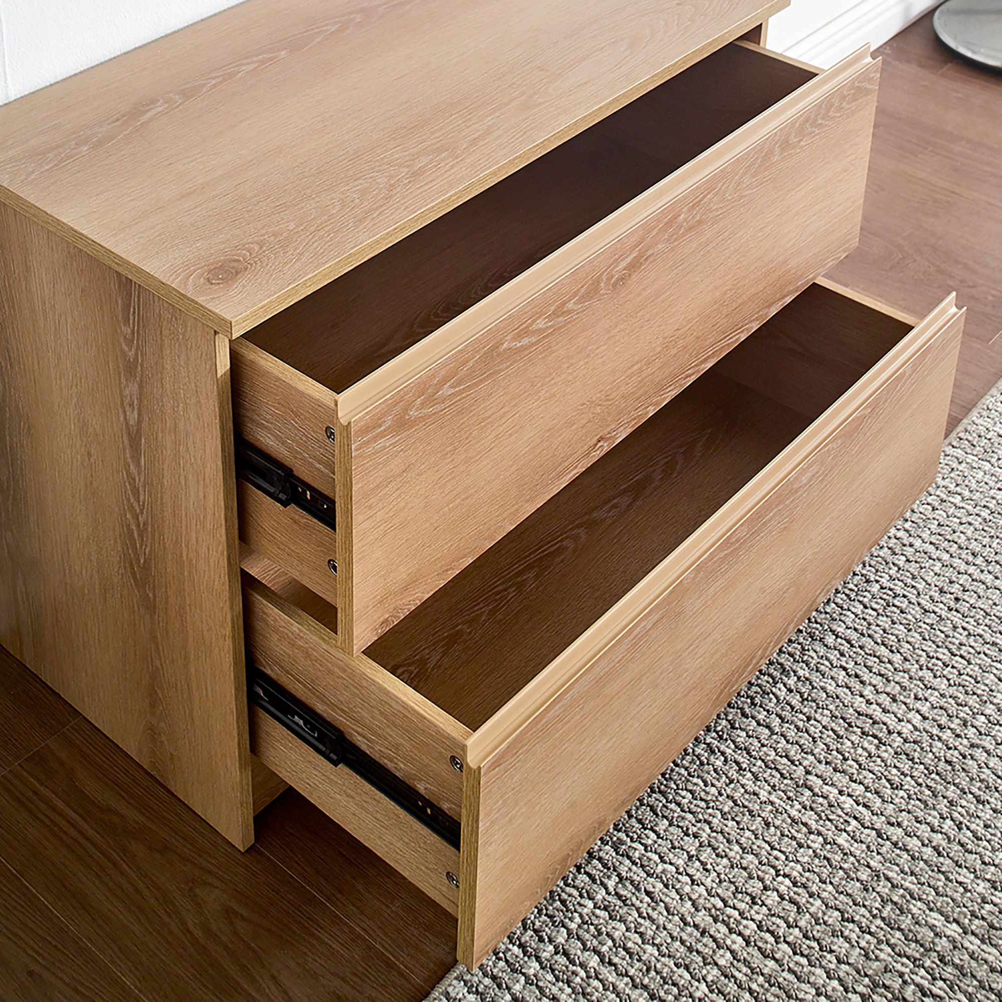 Devi - Wall Mounted Wood Closet System With Modular Units