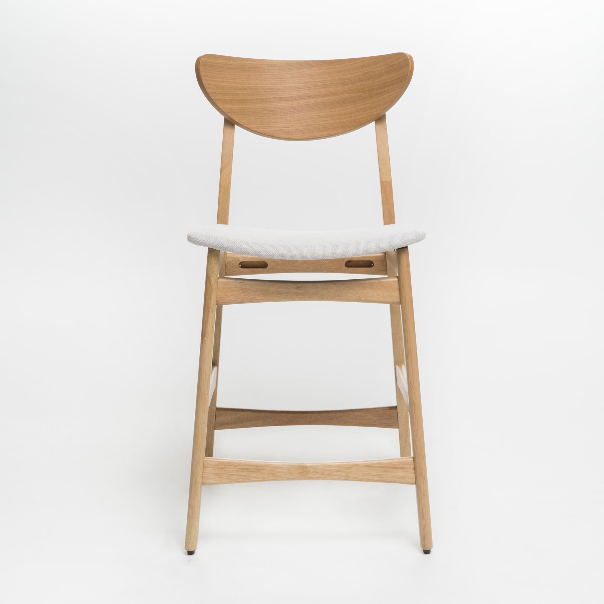 Retro Modern Counter Height Chair Set With Cushioned Seats