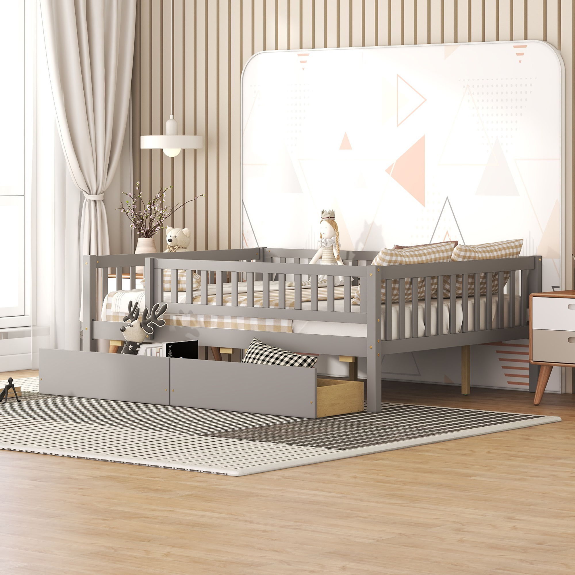 Multifunctional Wooden Daybed Bed