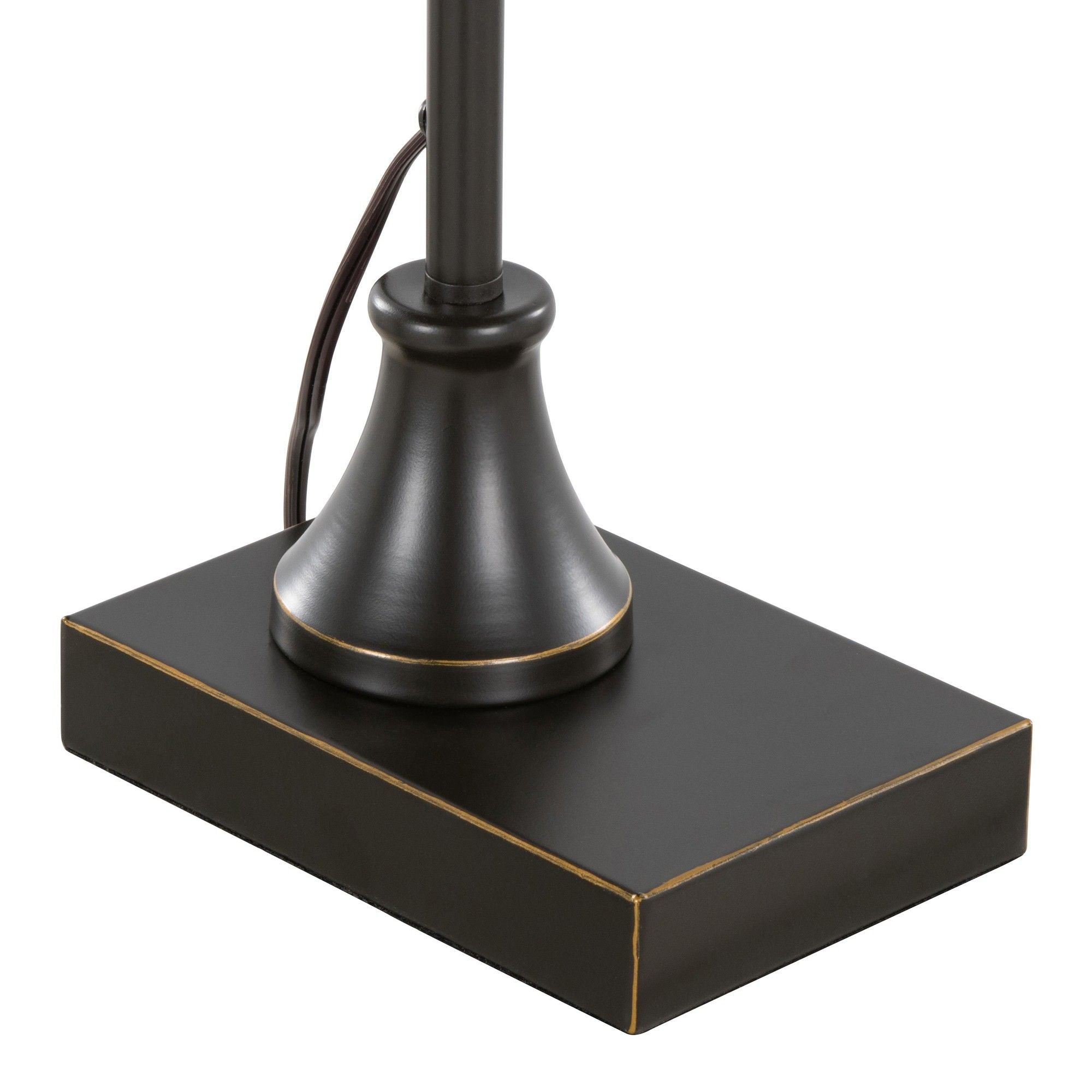 Landen - Contemporary Task Lamp (Set of 2) - Oil Rubbed Bronze / Clear