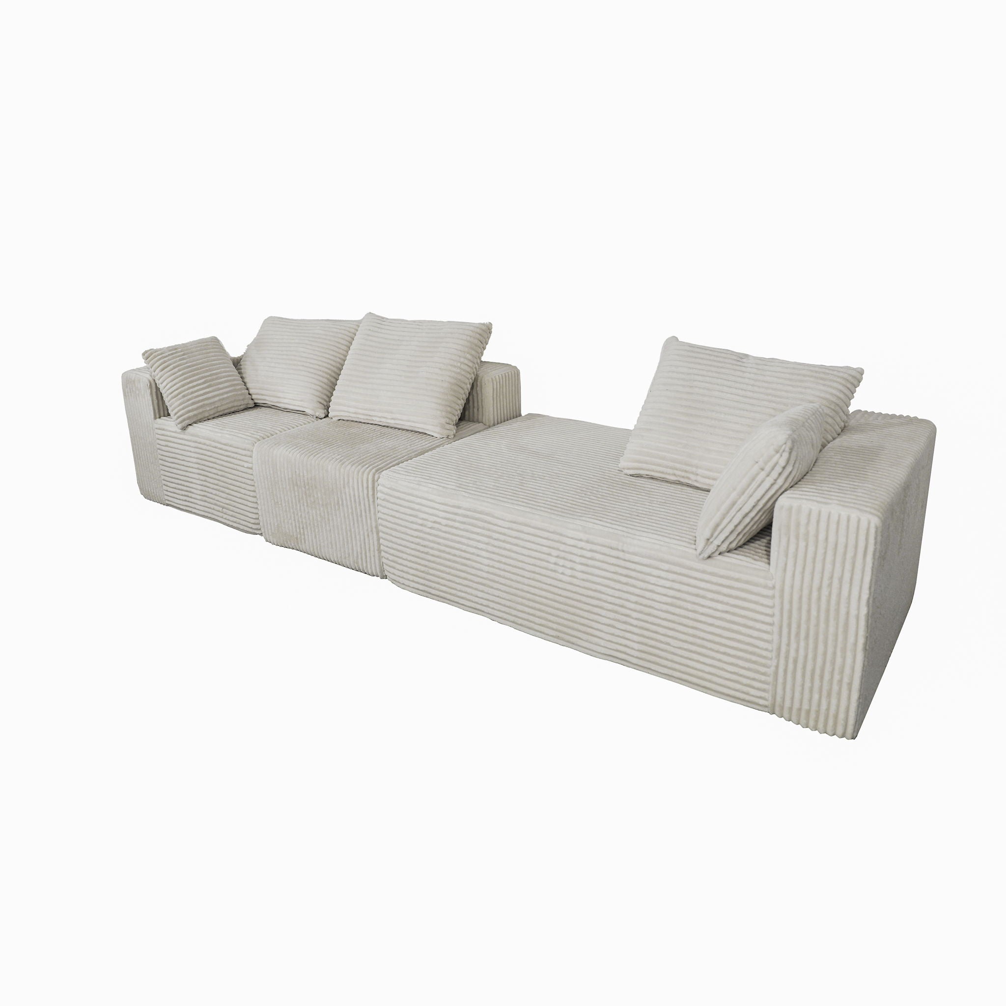 Corner Combination Sofa Sectional Couch With Soft Fabric