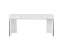 Modrest Chelsey- Modern White and Stainless Steel Desk