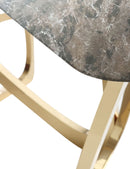 Modrest Colton - Glam Brown & Gold Console Table