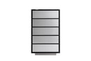 Modrest Concord - Modern Black Marble + Black Ash + Aluminum Chest